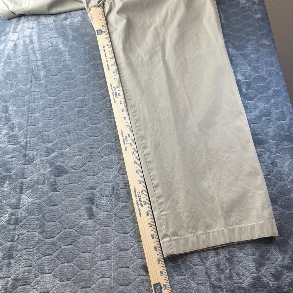 Eddie Bauer Chino Pants Mens 44 Tall Khaki Classic Fit 100% Cotton Fal 07 - Picture 6 of 9
